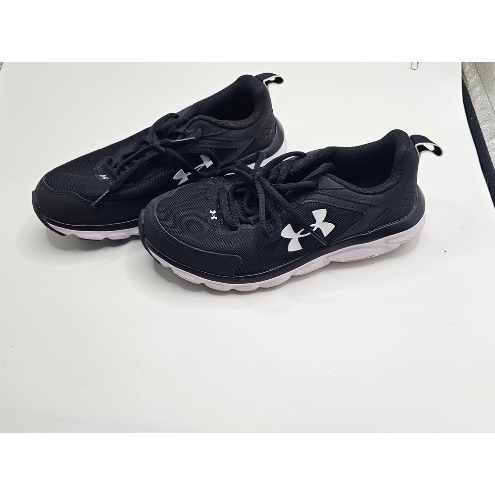 Under Armour Charged Assert 9 Womens Running Shoes Black White 3024862-001 Sz 7